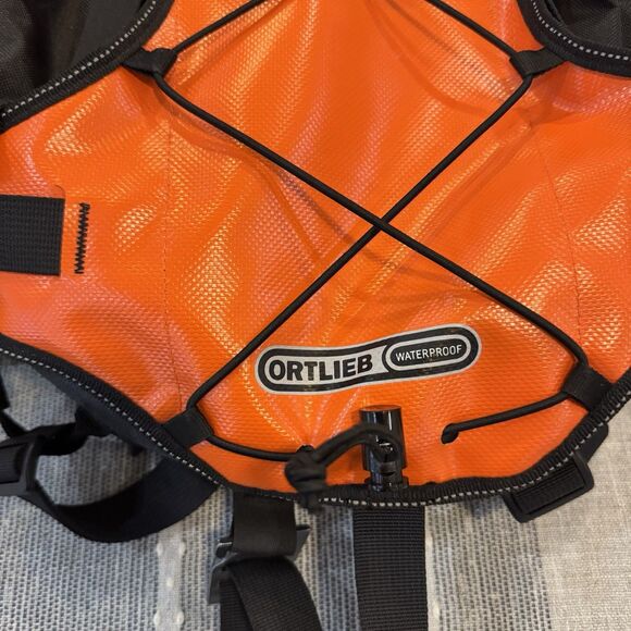 Ortlieb Cor13 Backpack Orange Black Biking Waterproof TPZIP 13L Hydration 700g - Picture 2 of 8